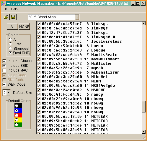 image of WiMap screen